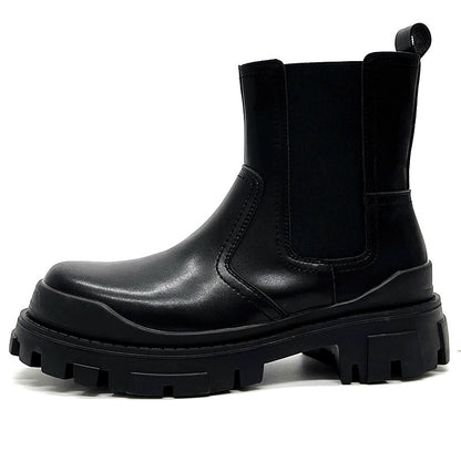 Chunky Leather Design Boots WN19129