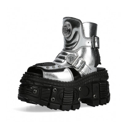 Chunky Sole Metallic Design Boots WN19189
