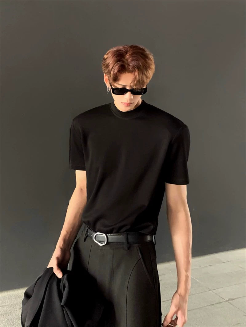 Solid Color Design Short Sleeve T-Shirt WN20056