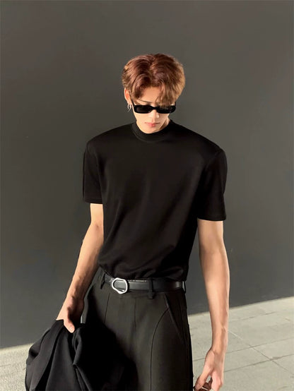 Solid Color Design Short Sleeve T-Shirt WN20056