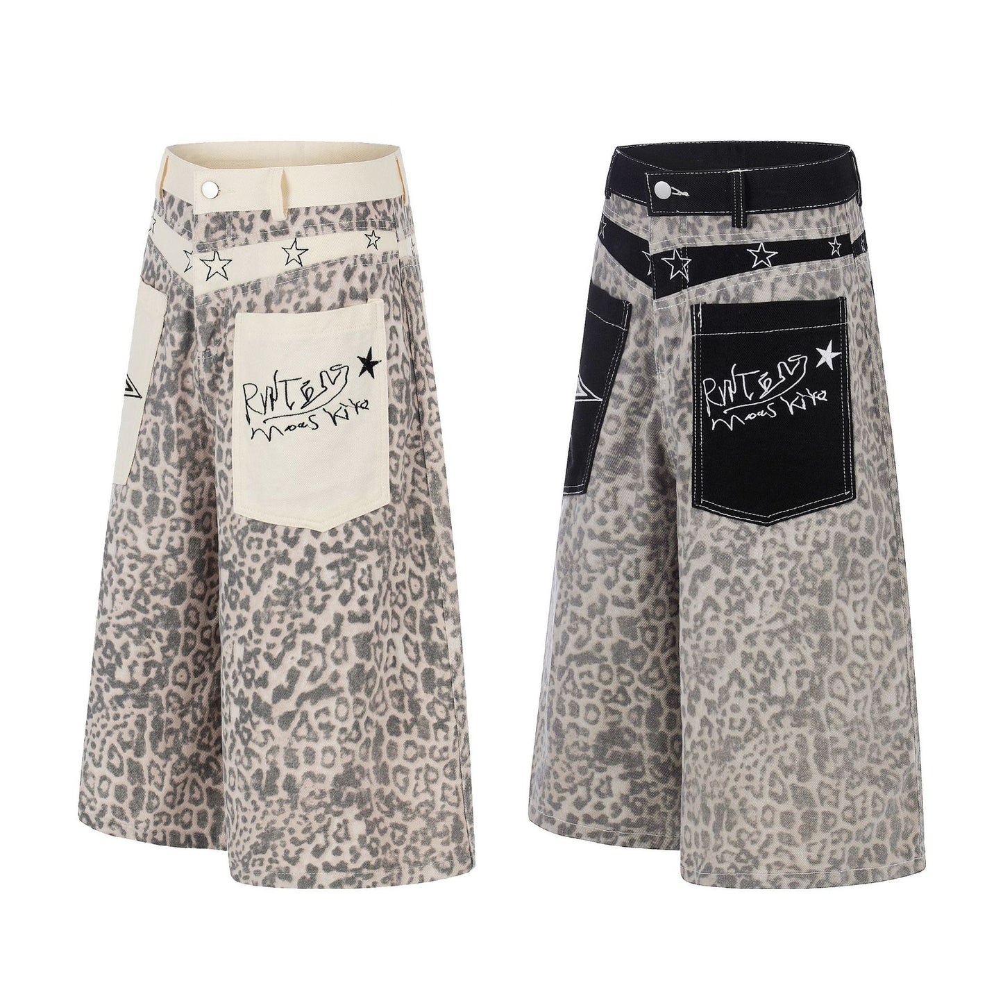 Leopard Star Pocket Half Pants WN25521