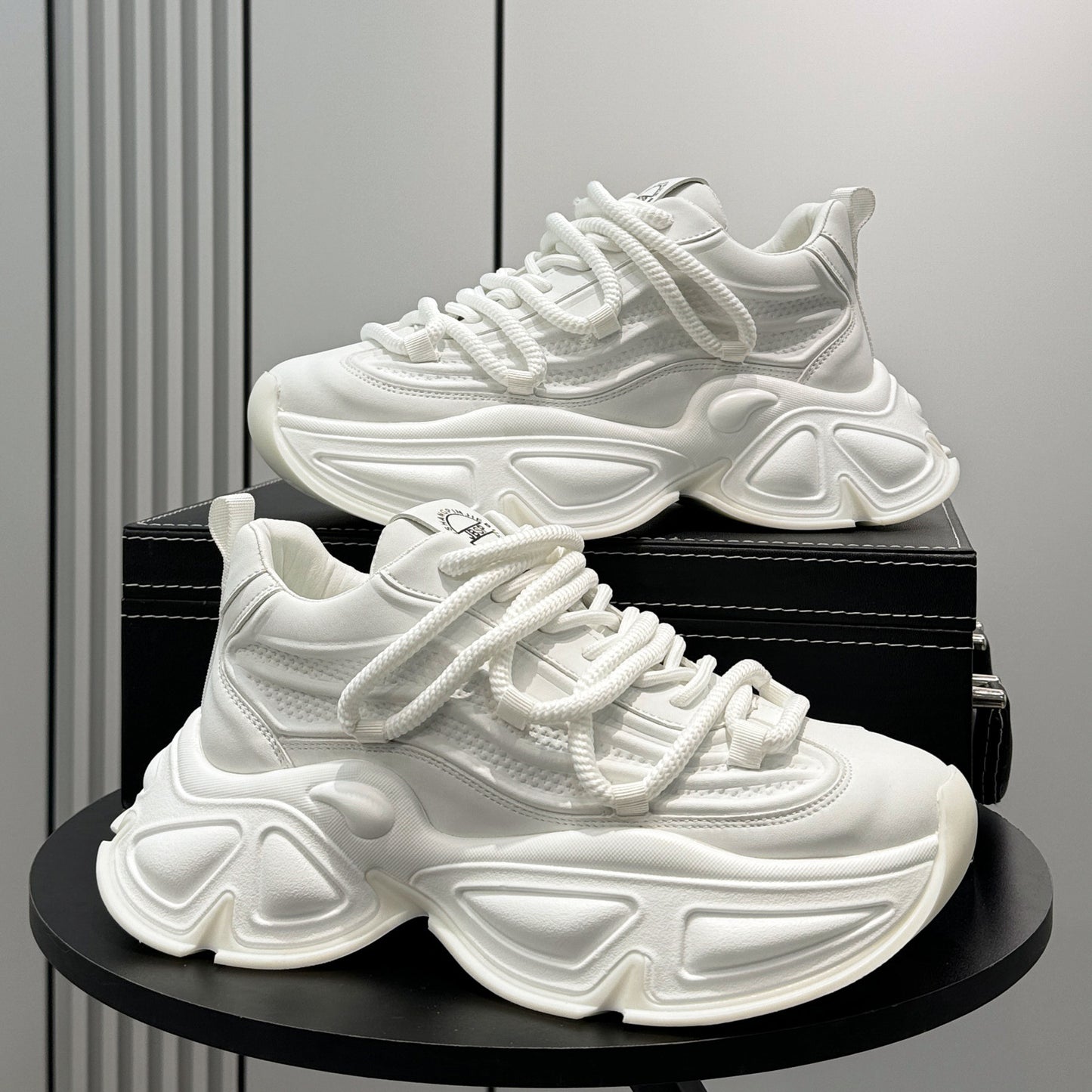 Panel Thick Sole Chunky Sole Sneakers WN24694