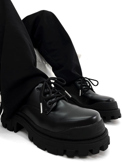 Platform Sole Leather Shoes WN19171