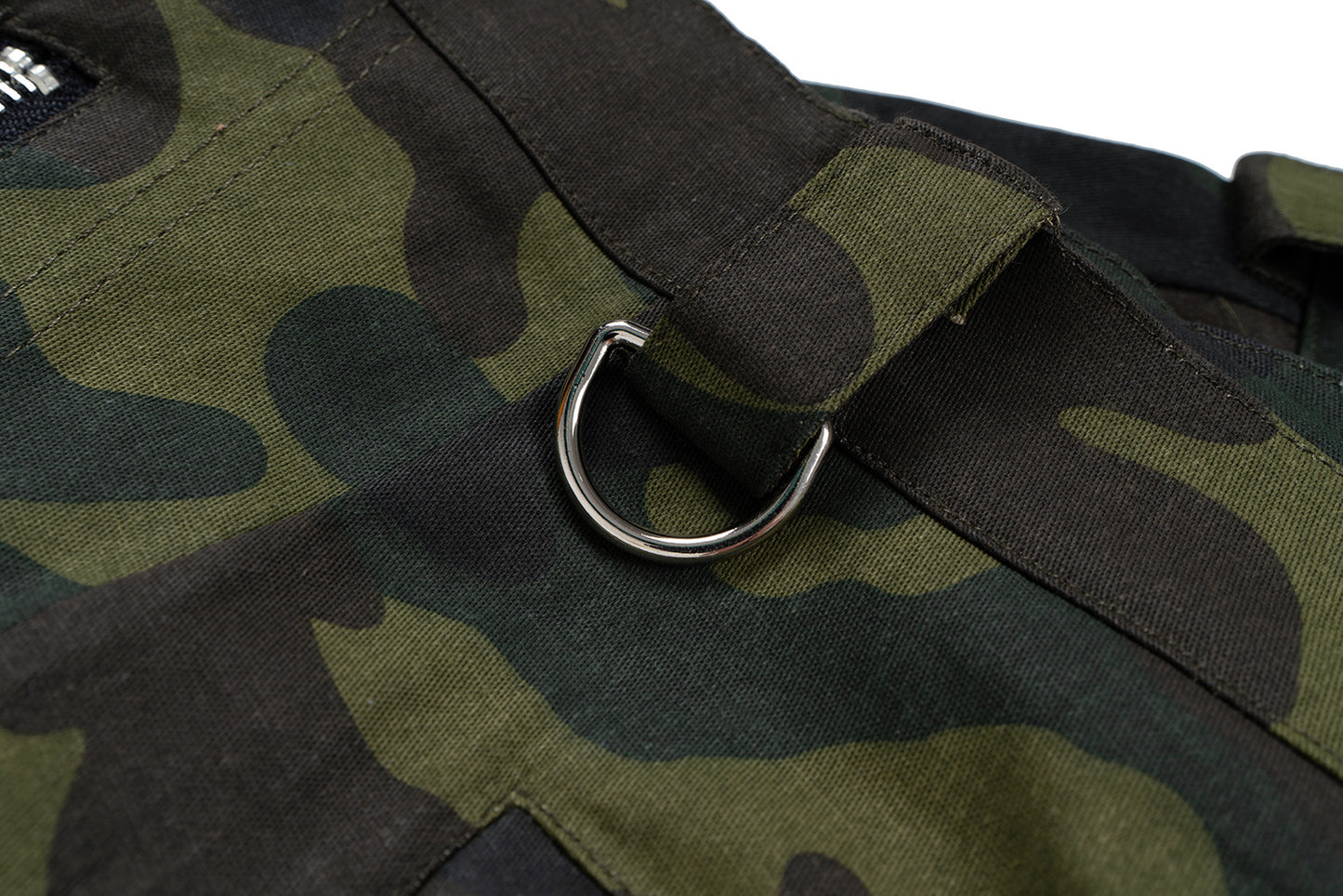 Camouflage Wide-Leg Cargo Pants WN11344