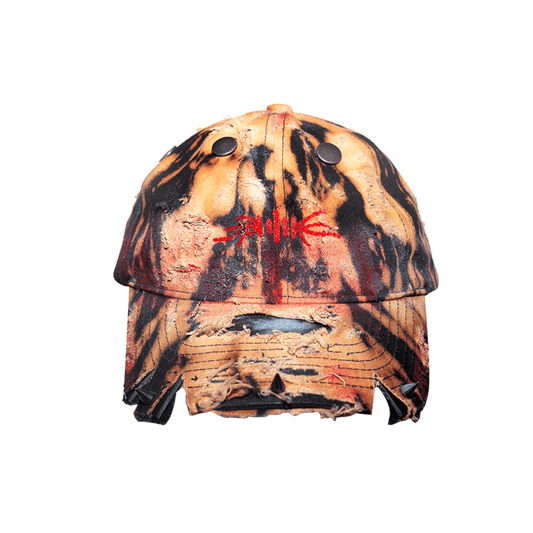Tiger Print Tie-Dye Irregular Graffiti Design Cap WN21104