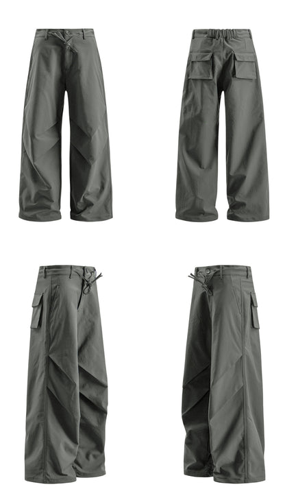 Crinkle Panel Wide Leg Pants WN26208