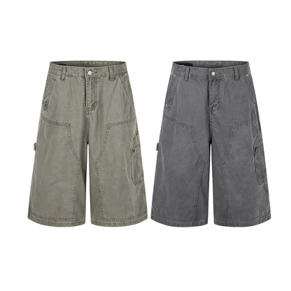 Washed Cargo Half Pants WN25488