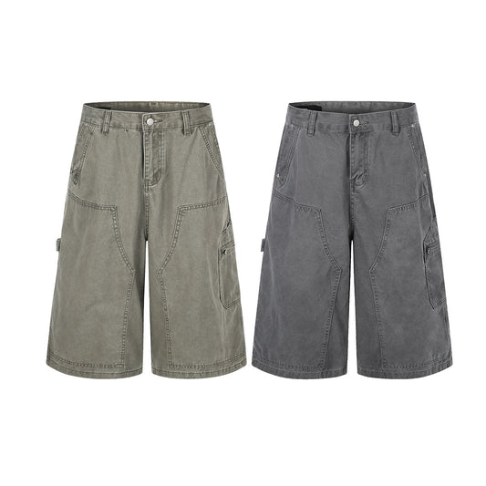Washed Cargo Half Pants WN25488