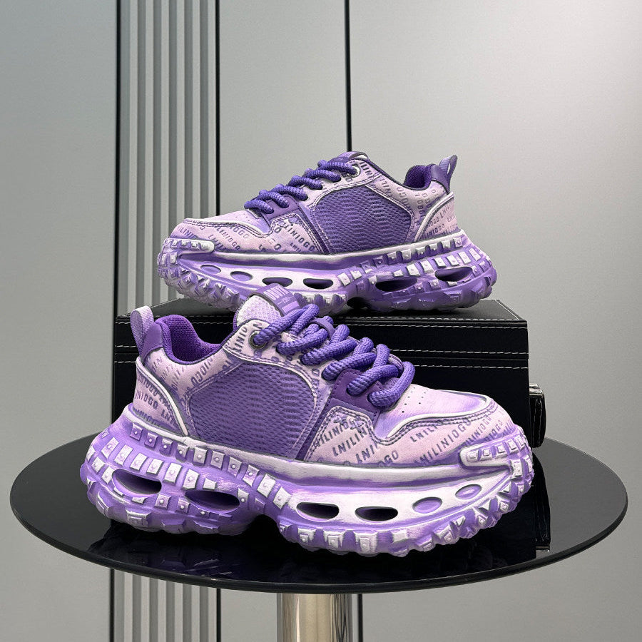 Mesh Embroidery Air Sole Chunky Sole Sneakers WN24724