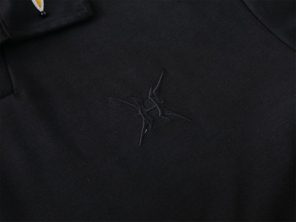 Gradient Sequin Embroidered Polo Shirt WN26802