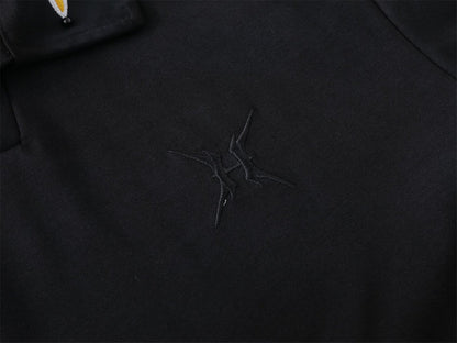 Gradient Sequin Embroidered Polo Shirt WN26802