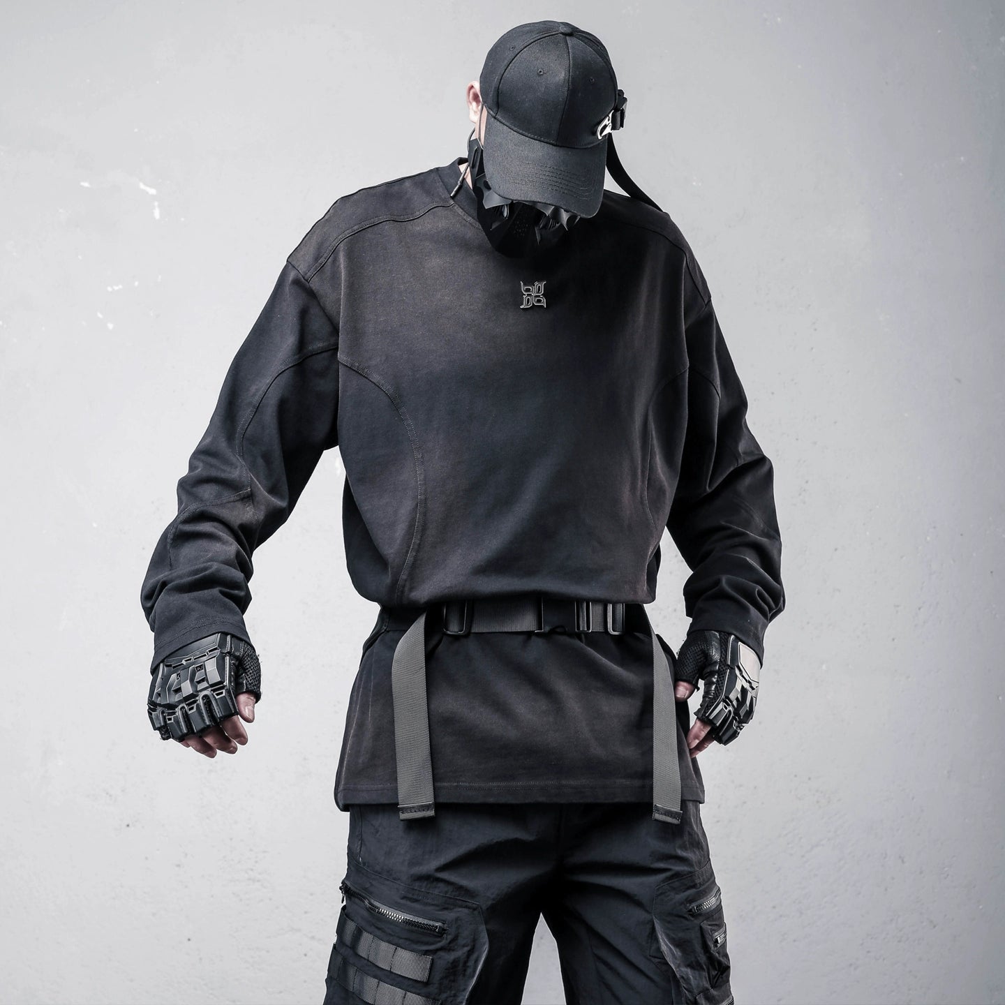 Wash Oversize Long Sleeve T-Shirt WN22397