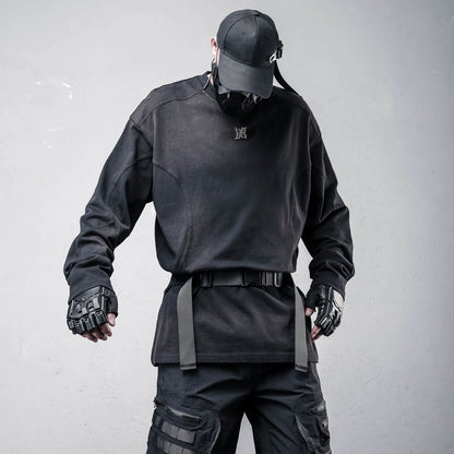 Wash Oversize Long Sleeve T-Shirt WN22397