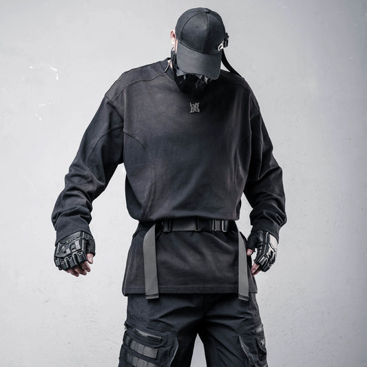 Wash Oversize Long Sleeve T-Shirt WN22397