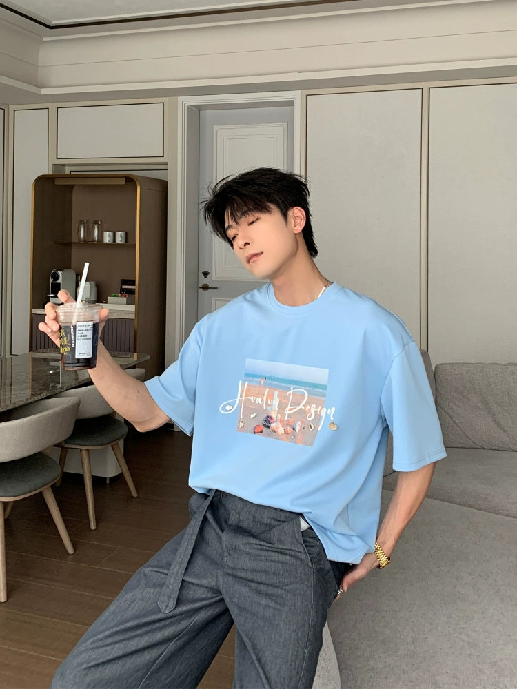 Print Oversize Short Sleeve T-Shirt WN20437