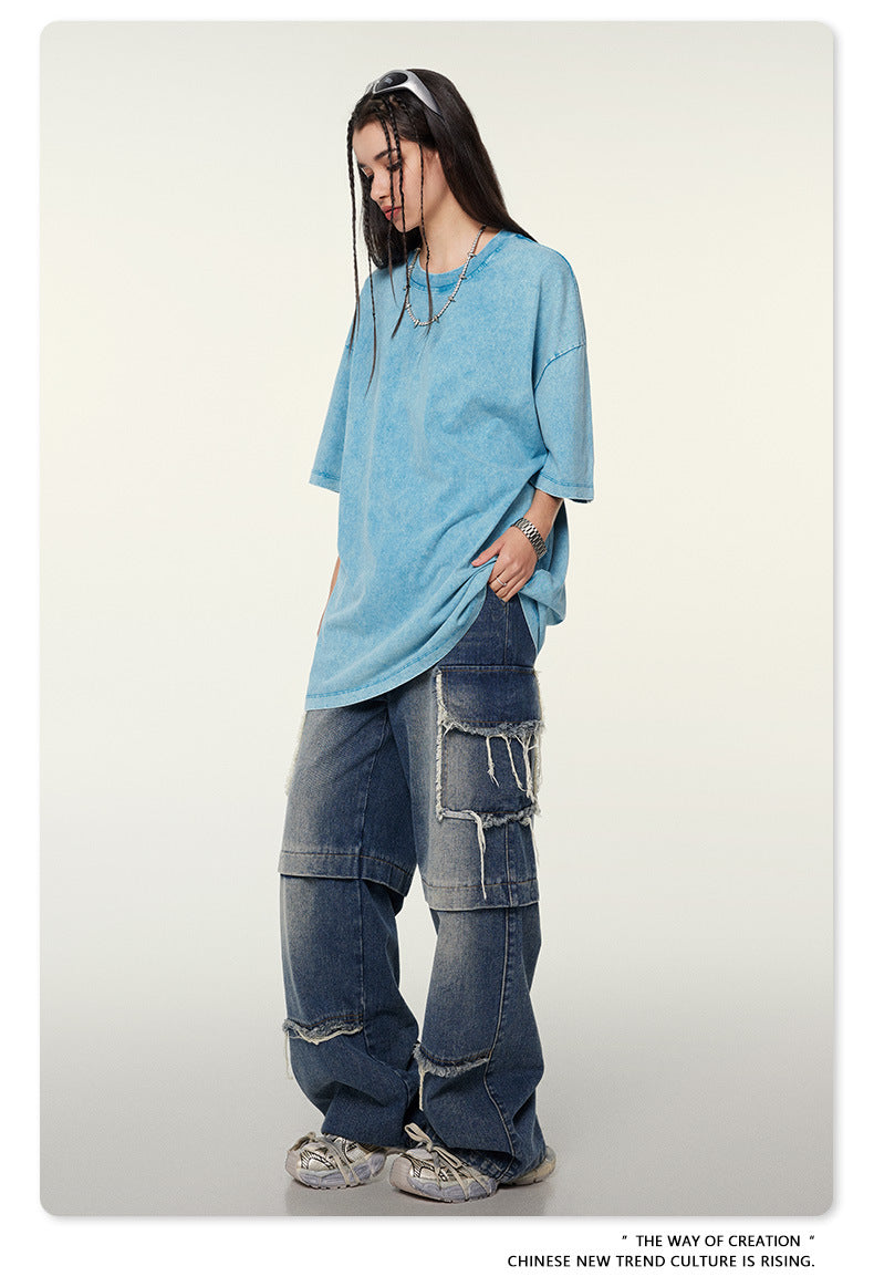 Washed Heavyweight Oversize Short Sleeve T-Shirt WN6078