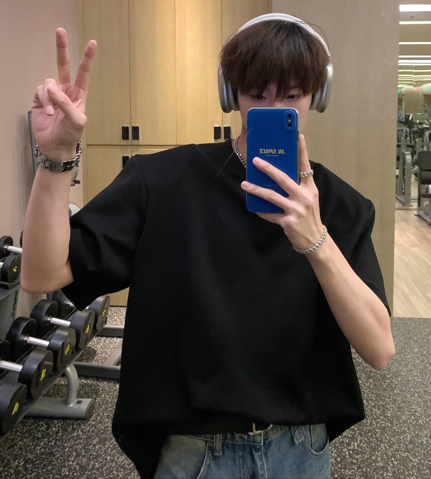 Detachable Shoulder-pad Short Sleeve T-Shirt WN25318