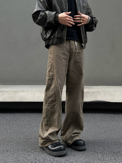 Washed Cleanfit Flare Denim Jeans WN19495