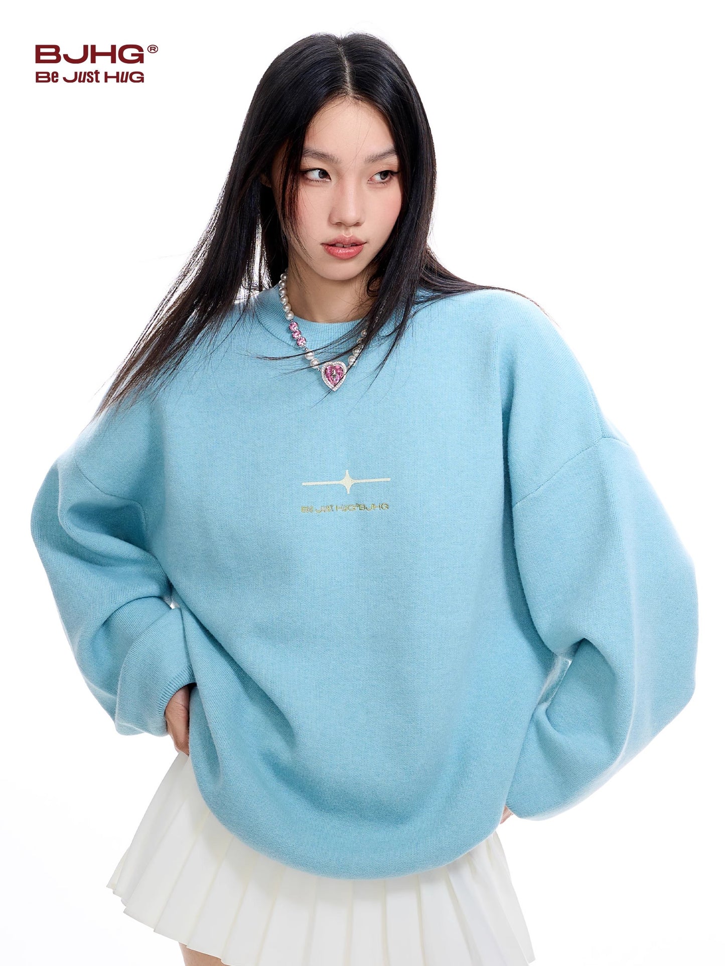 Graffiti Design Oversize Knit Sweater WN9736