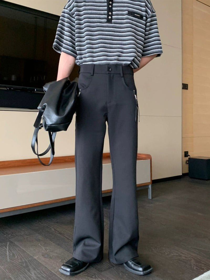 Wrinkle-Resistant Flare Trousers WN20430