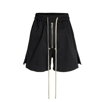 Side Slit Sporty Wide Leg Half Pants WN25670