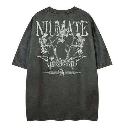 Washed Logo Print Short Sleeve T-Shirt WN25549
