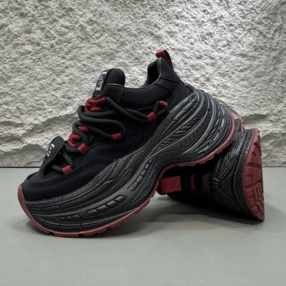 Rope Lace Panel Chunky Sole Sneakers WN24641