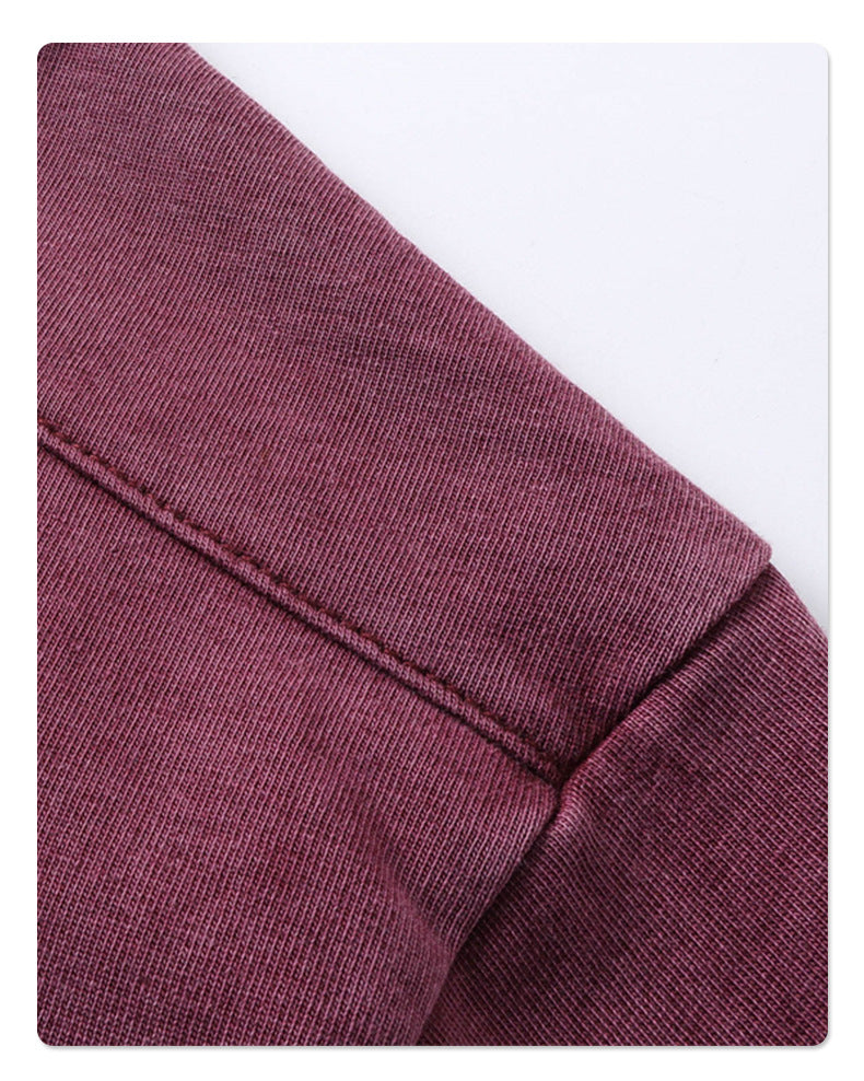 Washed Plain Oversize Short Sleeve T-Shirt WN16261