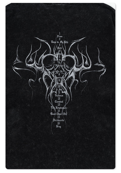 Water Washed Print Long Sleeve T-Shirt WN7883