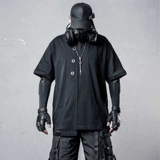 Irregular Deconstruct Design Short Sleeve T-Shirt WN22461