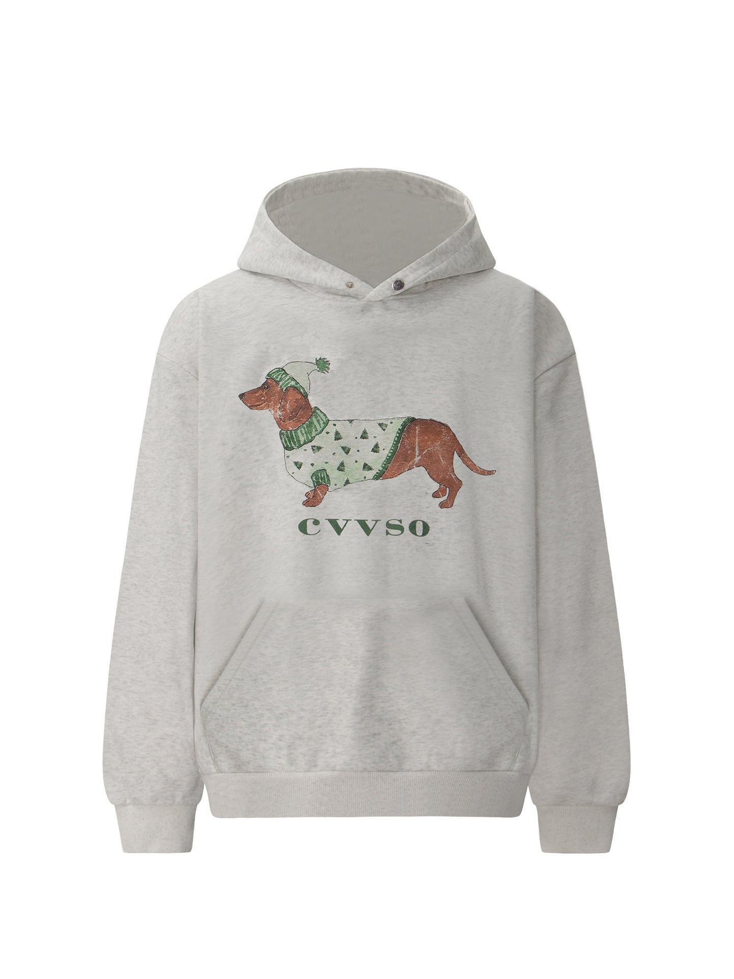 Washed Dog Graphic Print Hoodie WN26207