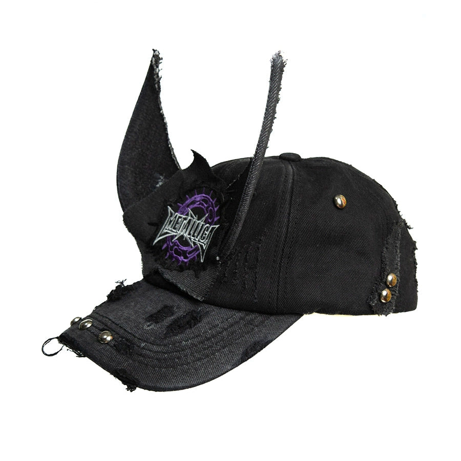 Elf Ear Double-Brim Embroidery Cap WN21085