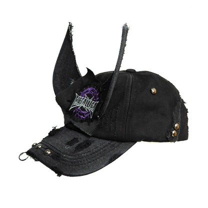 Elf Ear Double-Brim Embroidery Cap WN21085