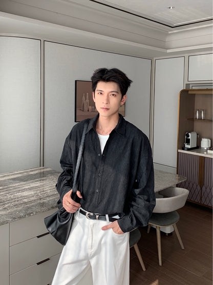 Brushed Washed Long Sleeve Shirt WN20470