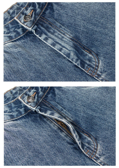Washed Baggy Straight-Leg Jeans WN26397