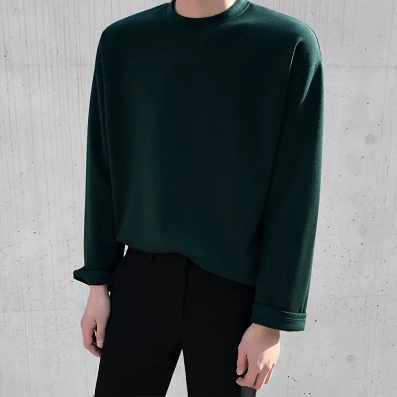 Pure Cotton Oversize Long Sleeve T-shirt WN6576