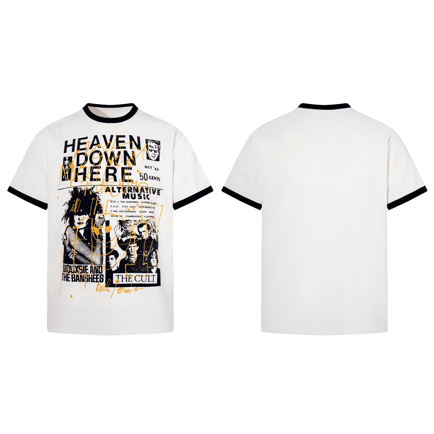 Waffle Graphic Print Short Sleeve T-Shirt WN25760