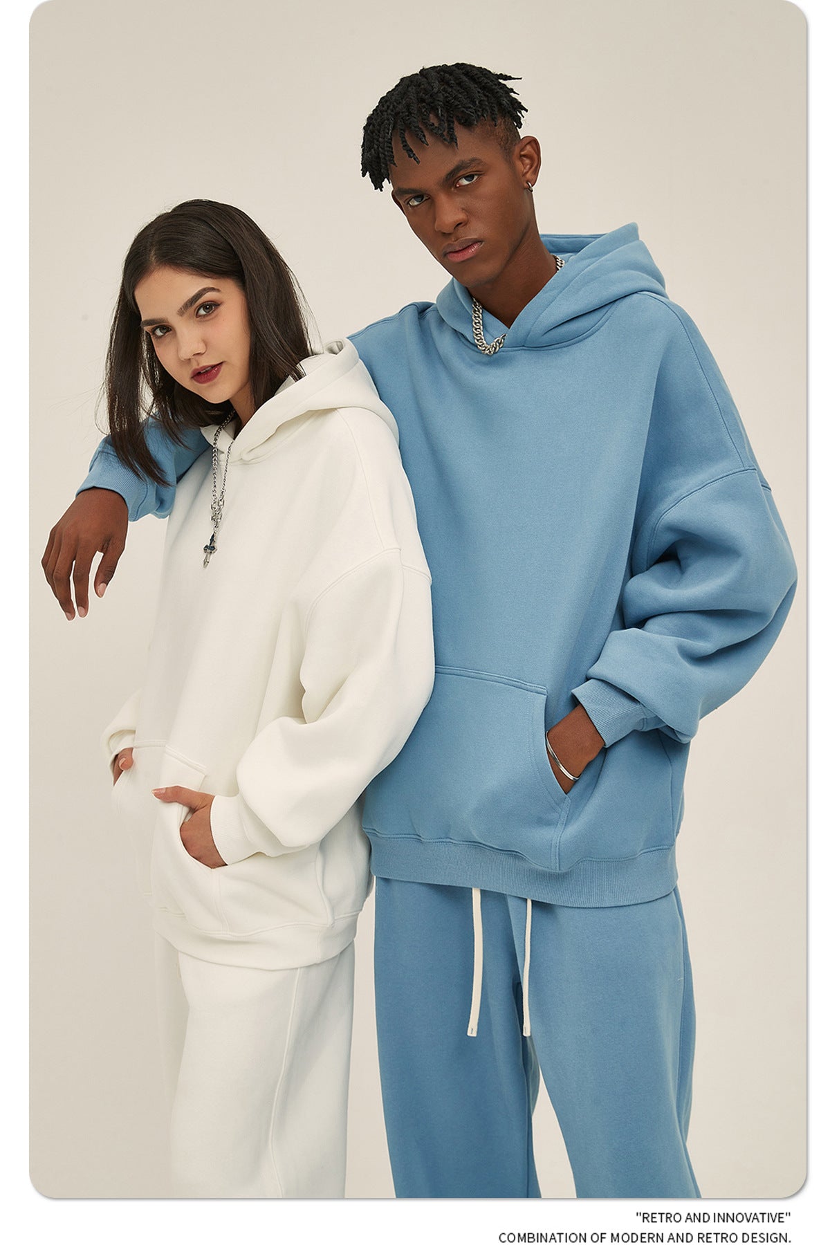 Oversize Heavyweight Hoodie & Heavyweight Sweatpants Setup WN6638-K