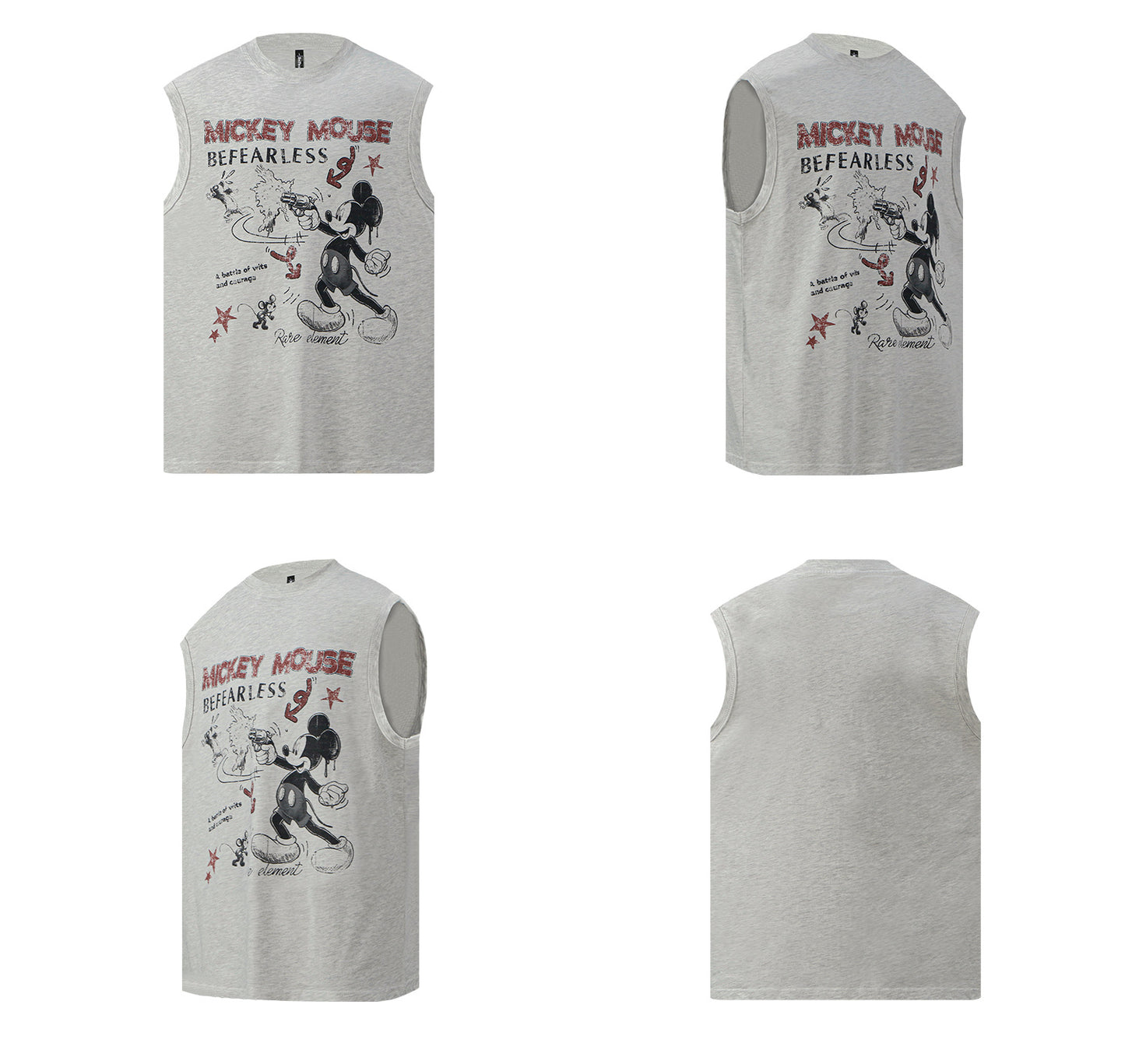 Graffiti Cartoon Letter Print Sleeveless T-Shirt WN26210