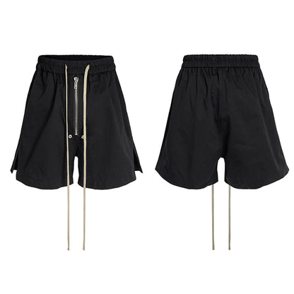 Side Slit Sporty Wide Leg Half Pants WN25670