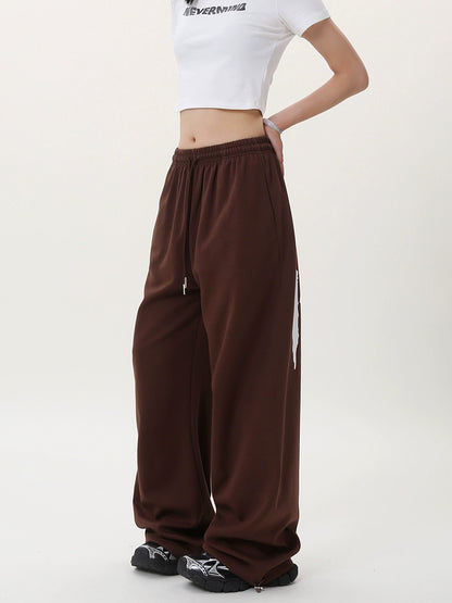 Graphic Print Wide Leg Sweatpants WN17191