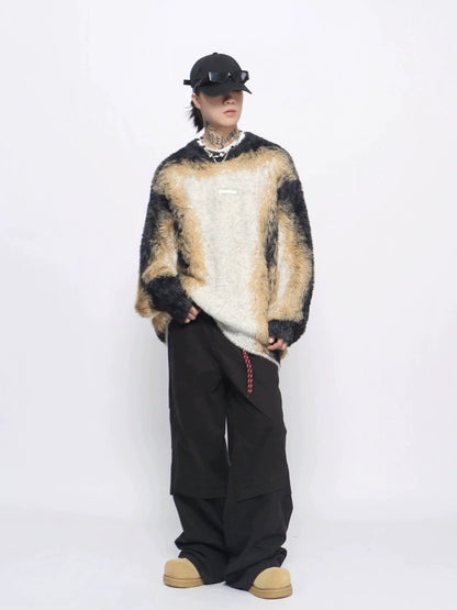 Oversize Shaggy Knit Sweater WN10937