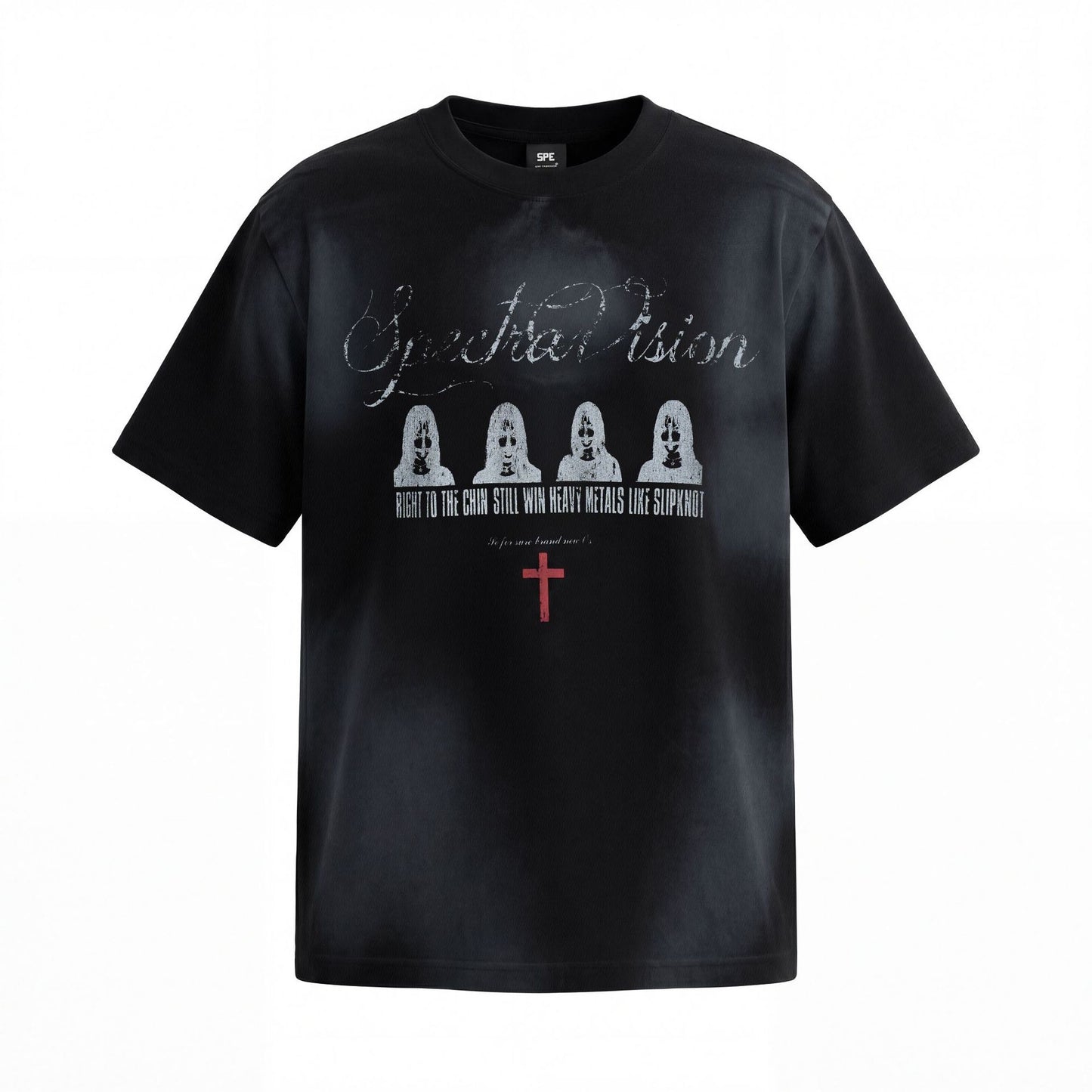 Washed Graphic Print Short Sleeve T-Shirt WN25744