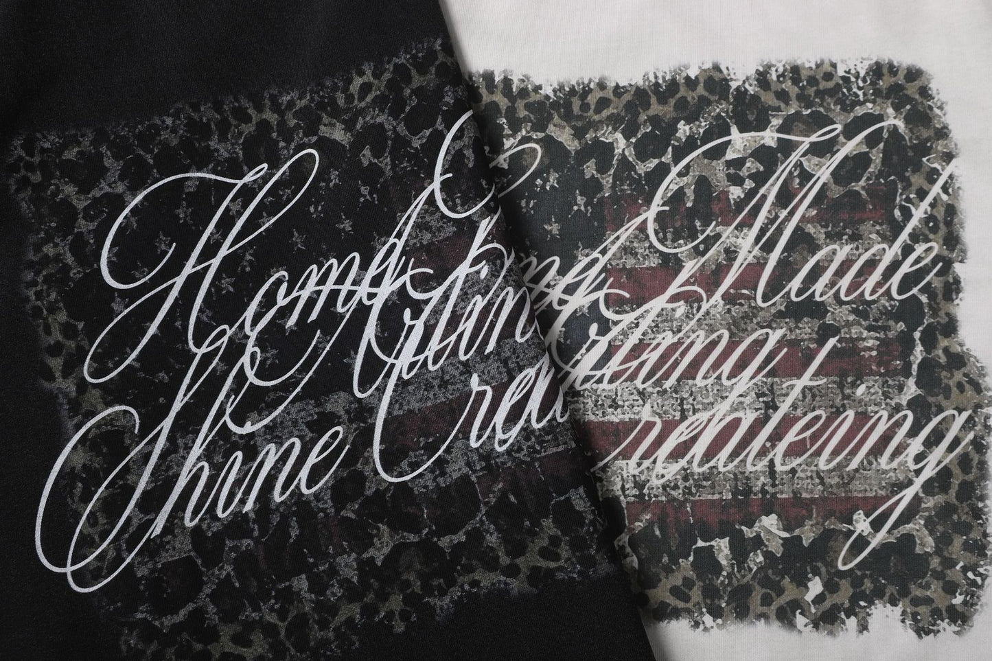 Fake Layered Camo Letter Print Washed Long Sleeve T-Shirt WN25609