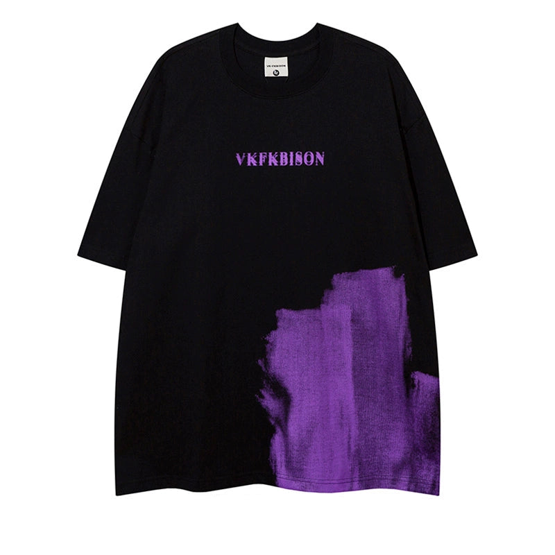 Bicolor Oversize Short Sleeve T-Shirt WN16389