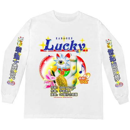 Oversize Letter Print Long Sleeve T-Shirt WN22242