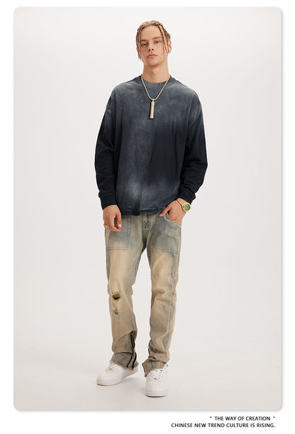 Oversize Washed Long-sleeve t-shirt WN6051