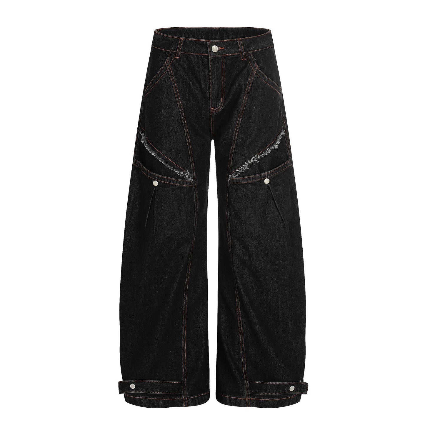 Raw Deconstruction Curved Denim Jeans WN25992