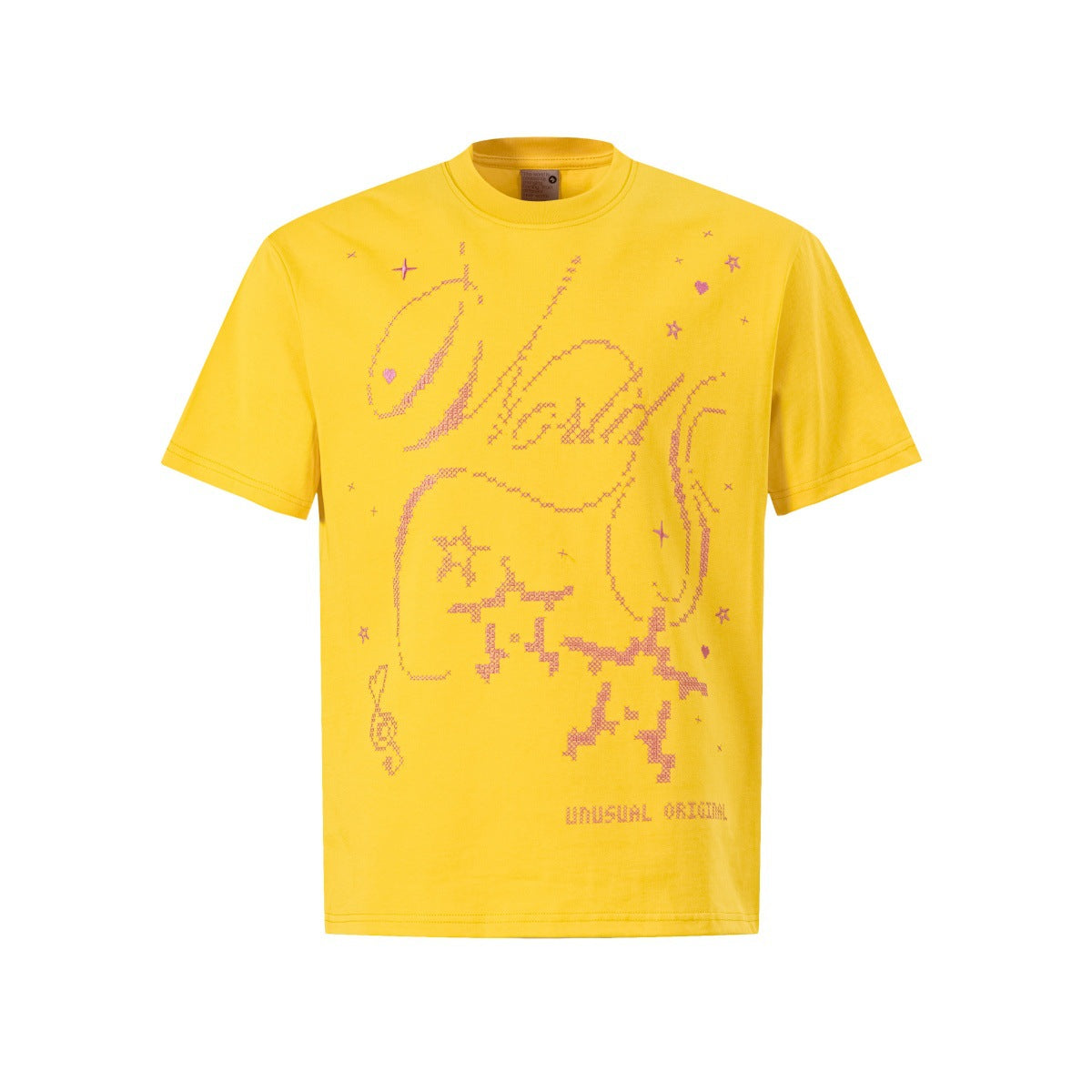 Graphic Embroidery Short Sleeve T-Shirt WN25893