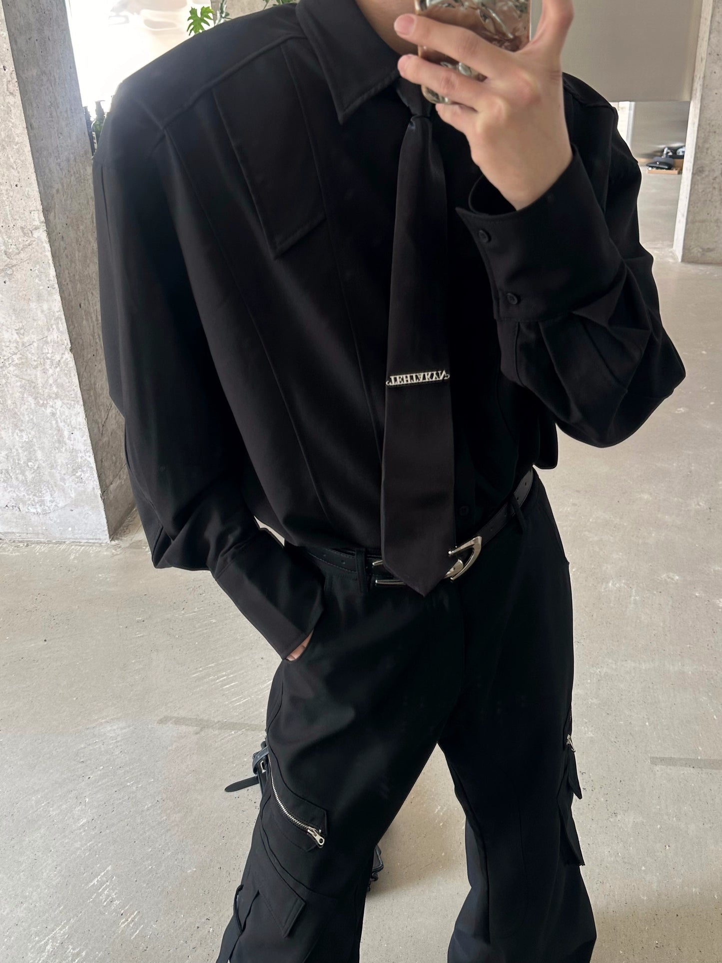 Tie Design Long Sleeve Shirt WN16750